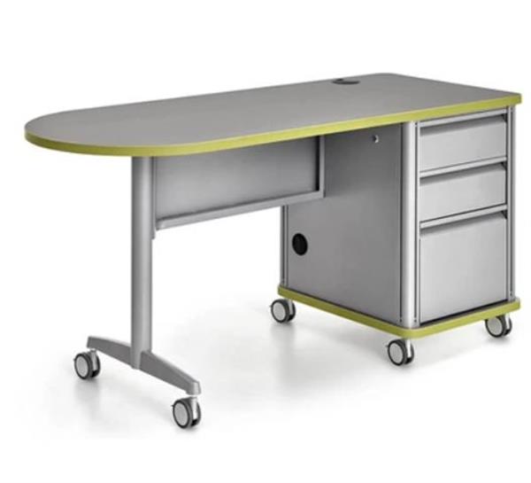 Accelerator Single Pedestal Teacher Desk
